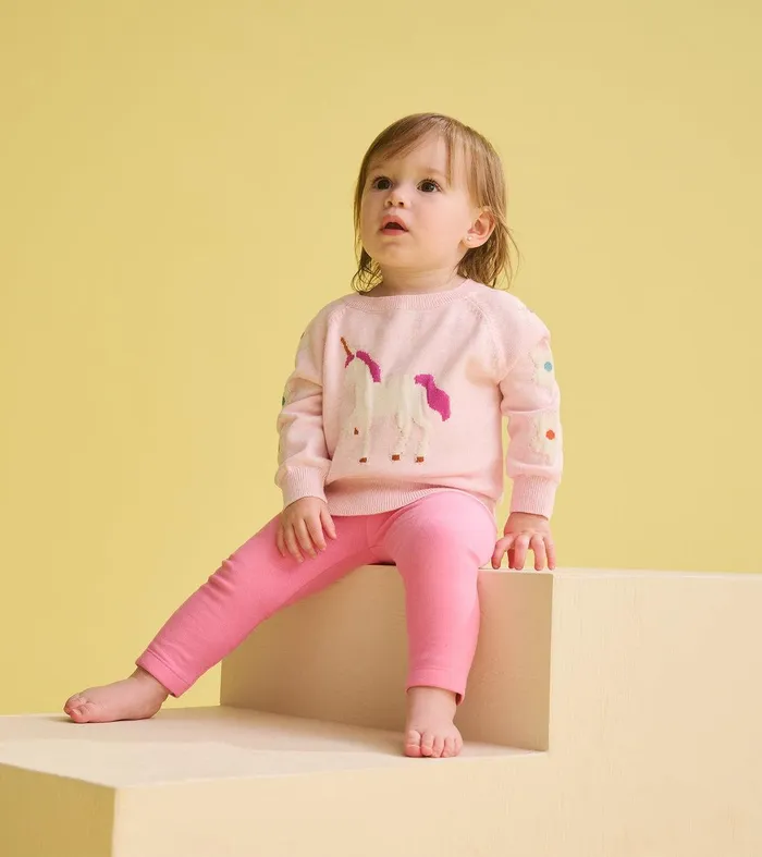 Baby and Toddler Girls Fall Unicorns Sweater Hatley