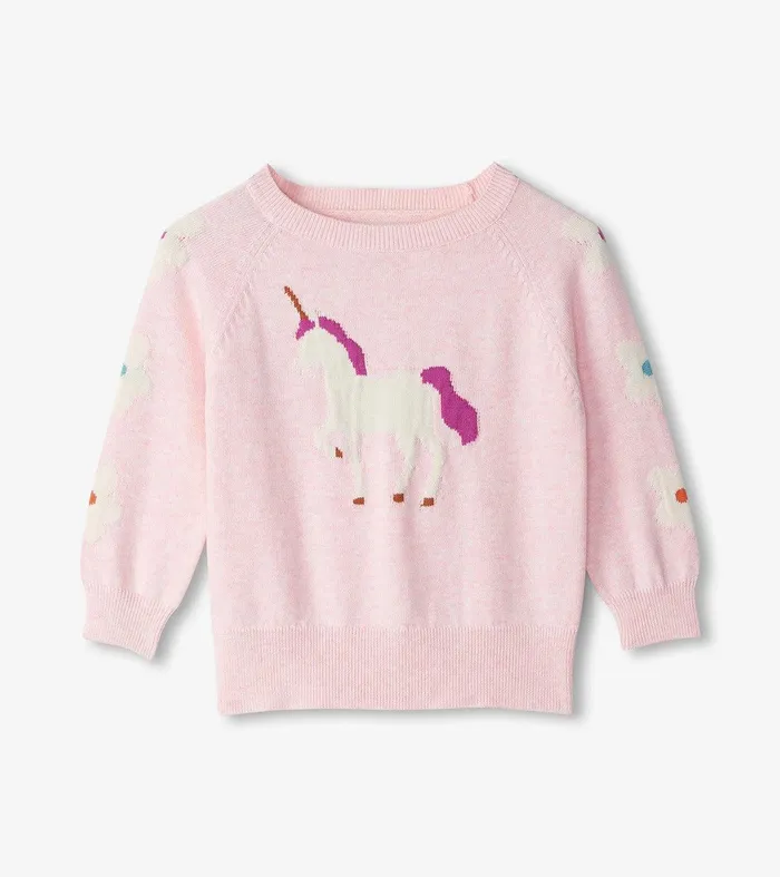 Baby and Toddler Girls Fall Unicorns Sweater Hatley