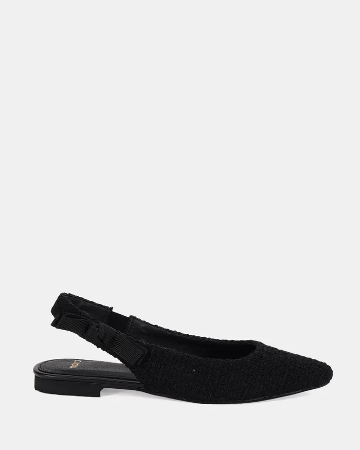 Ballet Flats CADANCE BLACK TWEED Ballet Flats NOVO Shoes Women