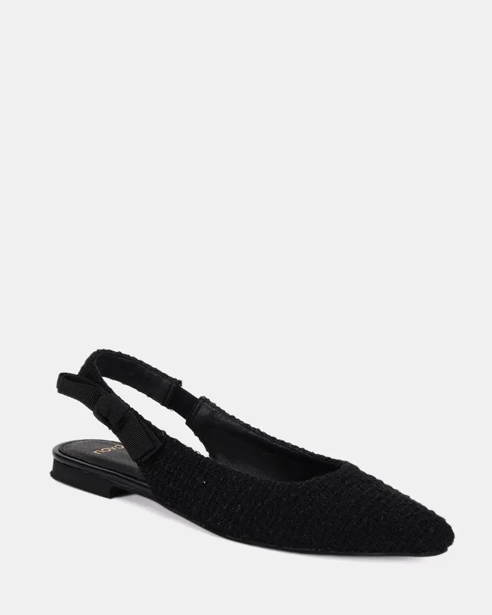 Ballet Flats CADANCE BLACK TWEED Ballet Flats NOVO Shoes Women