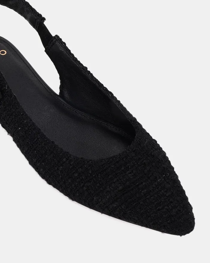 Ballet Flats CADANCE BLACK TWEED Ballet Flats NOVO Shoes Women