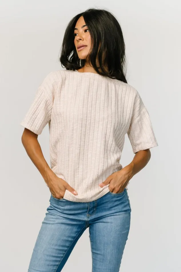 Baltic Born Blouses Shirts Women Roxi Open Back Tie Top Natural