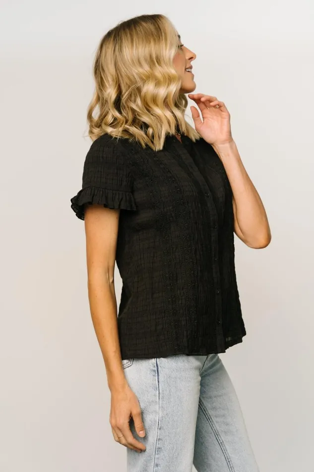 Baltic Born Blouses Shirts Women Zara Lace Top Black Baltic Born Blouses Shirts Women Zara Lace Top Black