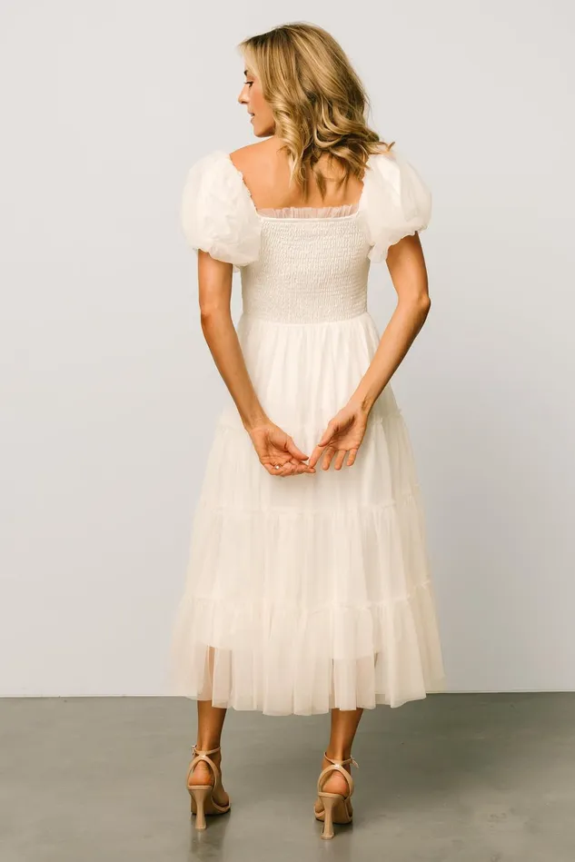 Baltic Born Bridal Women Liv Tulle Midi Dress Cream Baltic Born Bridal Women Liv Tulle Midi Dress Cream