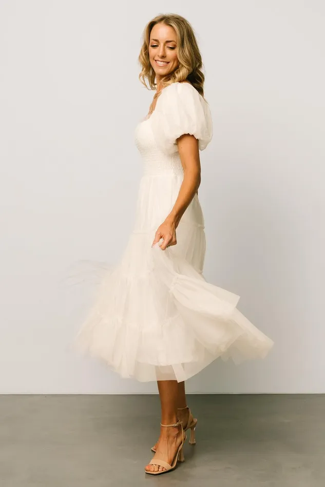 Baltic Born Bridal Women Liv Tulle Midi Dress Cream Baltic Born Bridal Women Liv Tulle Midi Dress Cream