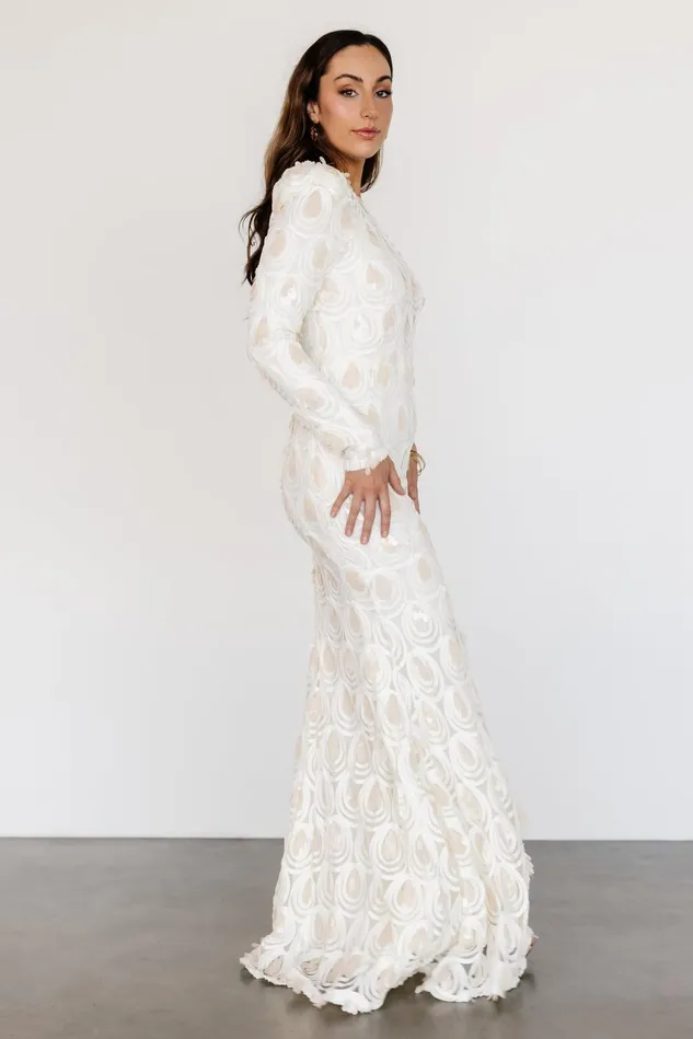 Baltic Born Bridal Women Porscha One Shoulder Gown Cream Baltic Born Bridal Women Porscha One Shoulder Gown Cream