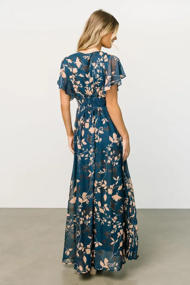 Baltic Born Bump Friendly Women Lynlee Metallic Maxi Dress Topaz Baltic Born Bump Friendly Women Lynlee Metallic Maxi Dress Topaz