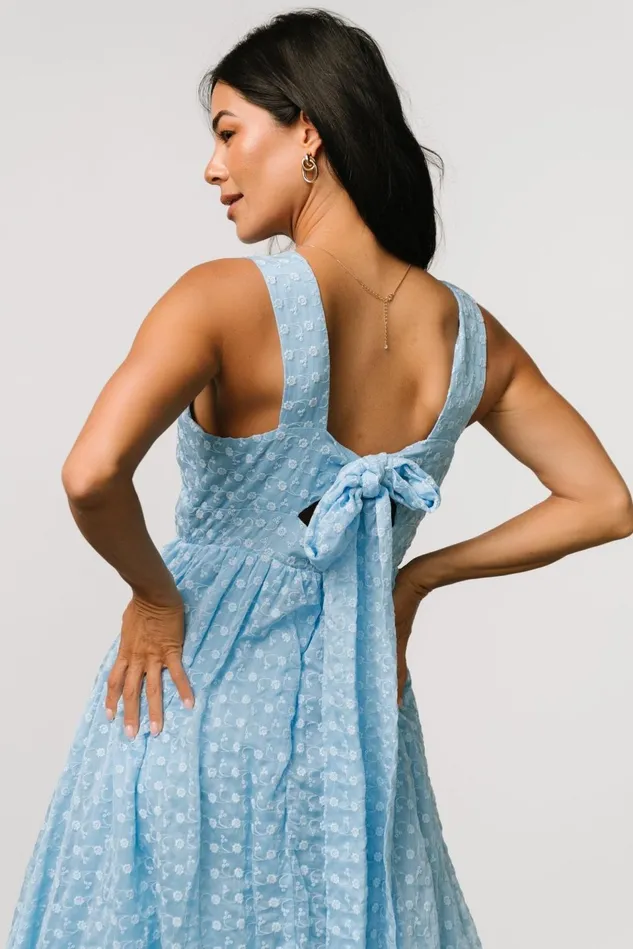 Baltic Born Bump Friendly Women Thalia Embroidered Tank Midi Dress Blue Baltic Born Bump Friendly Women Thalia Embroidered Tank Midi Dress Blue