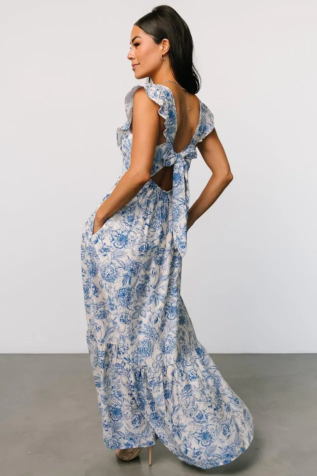 Baltic Born Maxi Dresses Women Hampton Maxi Dress Blue Print