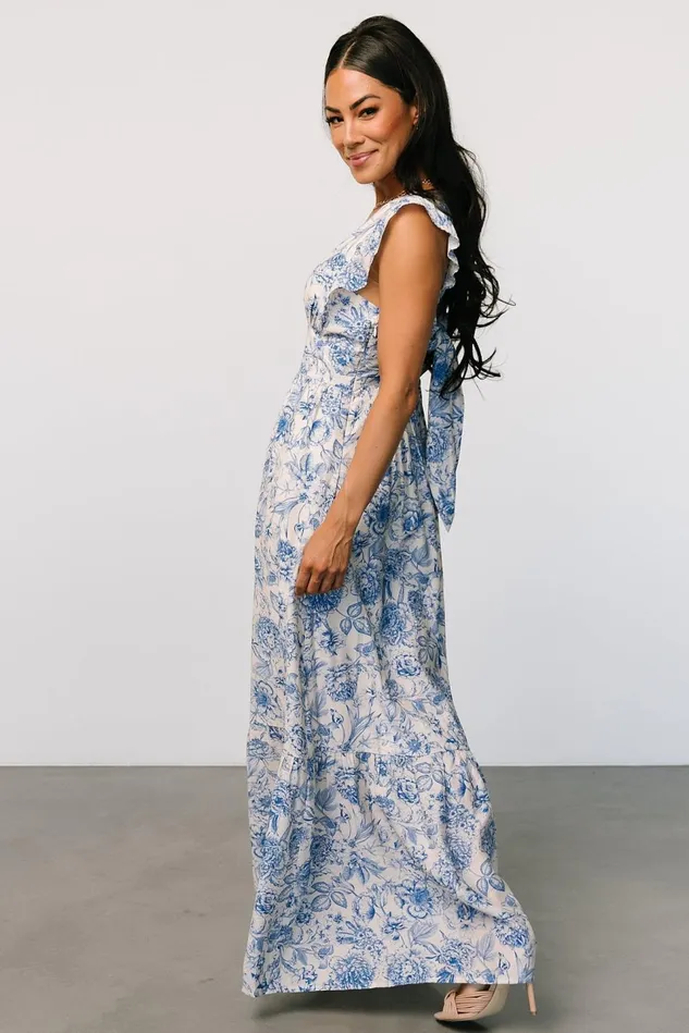 Baltic Born Maxi Dresses Women Hampton Maxi Dress Blue Print