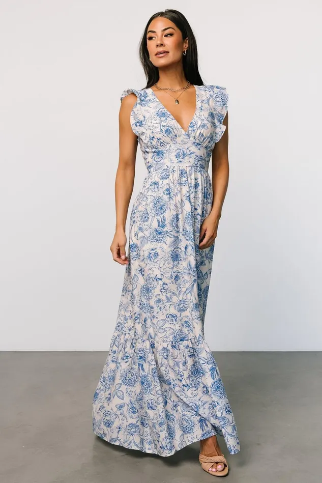 Baltic Born Maxi Dresses Women Hampton Maxi Dress Blue Print
