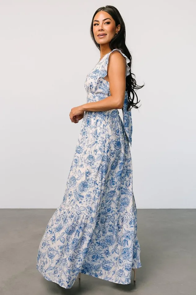 Baltic Born Maxi Dresses Women Hampton Maxi Dress Blue Print