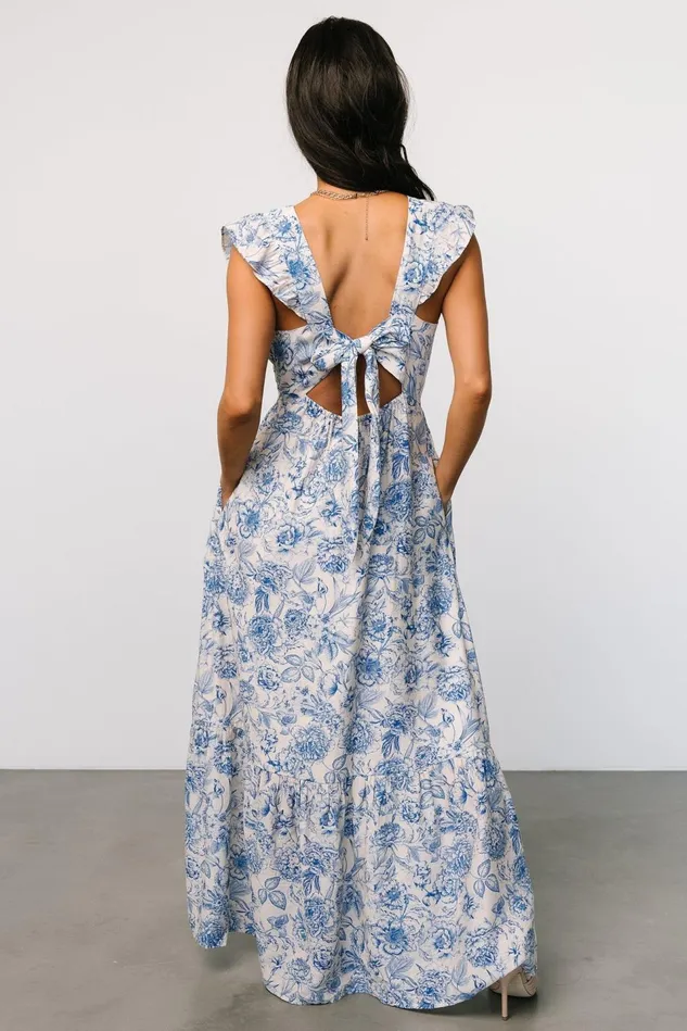 Baltic Born Maxi Dresses Women Hampton Maxi Dress Blue Print