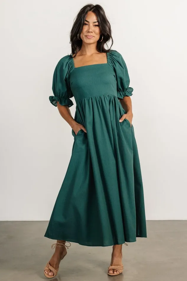 Baltic Born Midi Dresses Women Britton Midi Dress Evergreen Baltic Born Midi Dresses Women Britton Midi Dress Evergreen