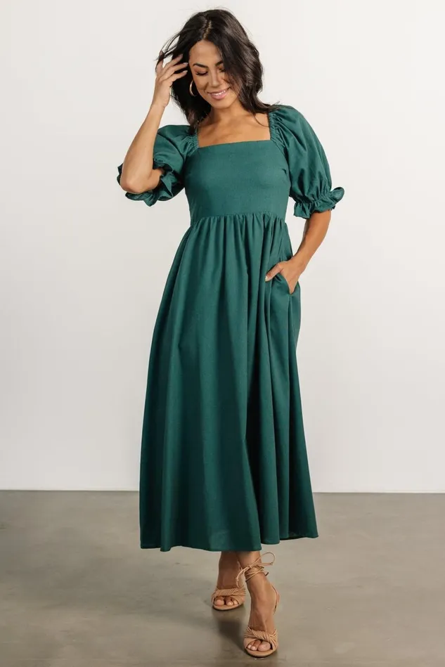 Baltic Born Midi Dresses Women Britton Midi Dress Evergreen Baltic Born Midi Dresses Women Britton Midi Dress Evergreen