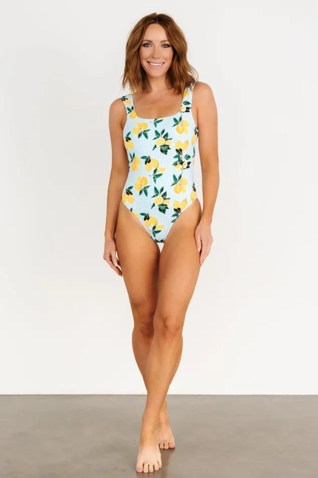 Baltic Born One Piece Women Bordeaux One Piece Blue Citrus Print