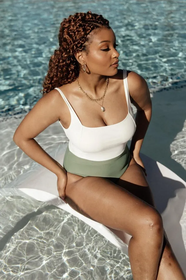 Baltic Born One Piece Women Kingston Color Block One Piece Olive