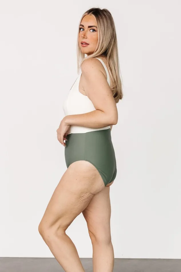 Baltic Born One Piece Women Kingston Color Block One Piece Olive