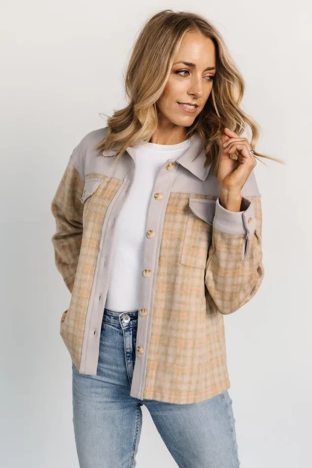 Baltic Born Outerwear Women Micah Shacket Dusty Lilac Multi Baltic Born Outerwear Women Micah Shacket Dusty Lilac Multi