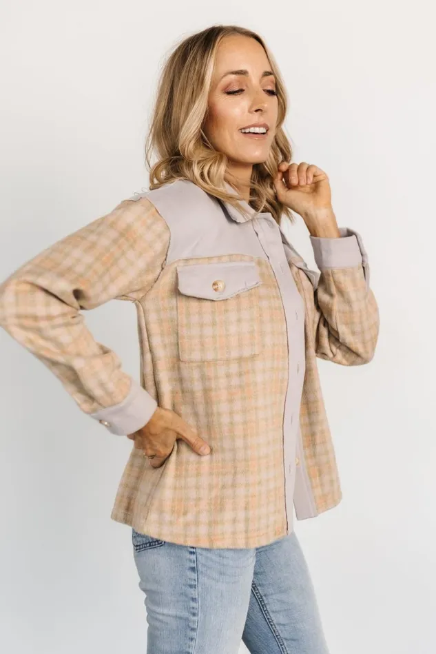 Baltic Born Outerwear Women Micah Shacket Dusty Lilac Multi Baltic Born Outerwear Women Micah Shacket Dusty Lilac Multi