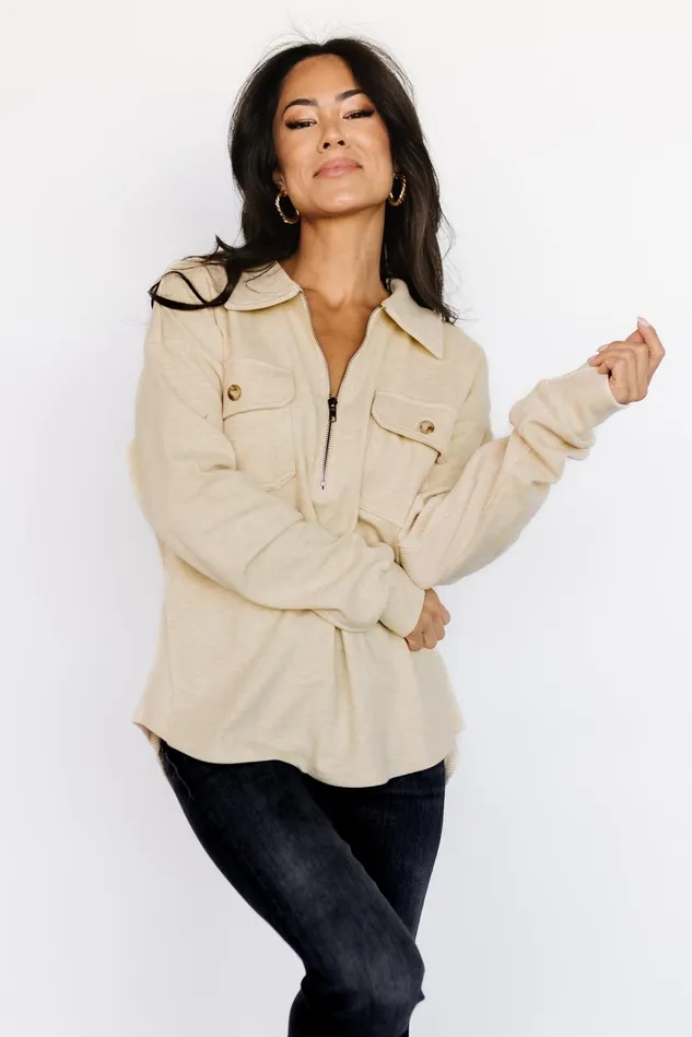 Baltic Born Outerwear Women Patrick Half Zip Pullover Honey Baltic Born Outerwear Women Patrick Half Zip Pullover Honey