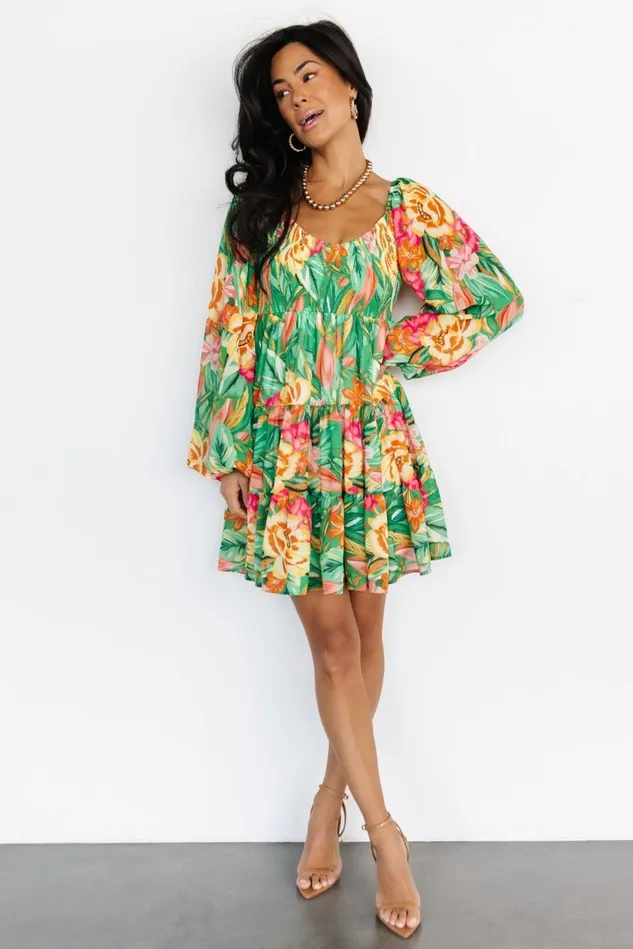 Baltic Born Short Dresses Women Acapulco Short Dress Green Multi Print Baltic Born Short Dresses Women Acapulco Short Dress Green Multi Print