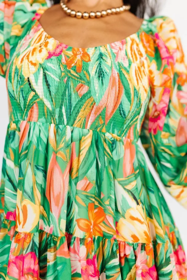 Baltic Born Short Dresses Women Acapulco Short Dress Green Multi Print Baltic Born Short Dresses Women Acapulco Short Dress Green Multi Print