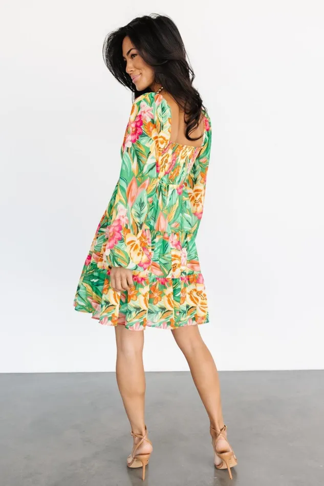 Baltic Born Short Dresses Women Acapulco Short Dress Green Multi Print Baltic Born Short Dresses Women Acapulco Short Dress Green Multi Print