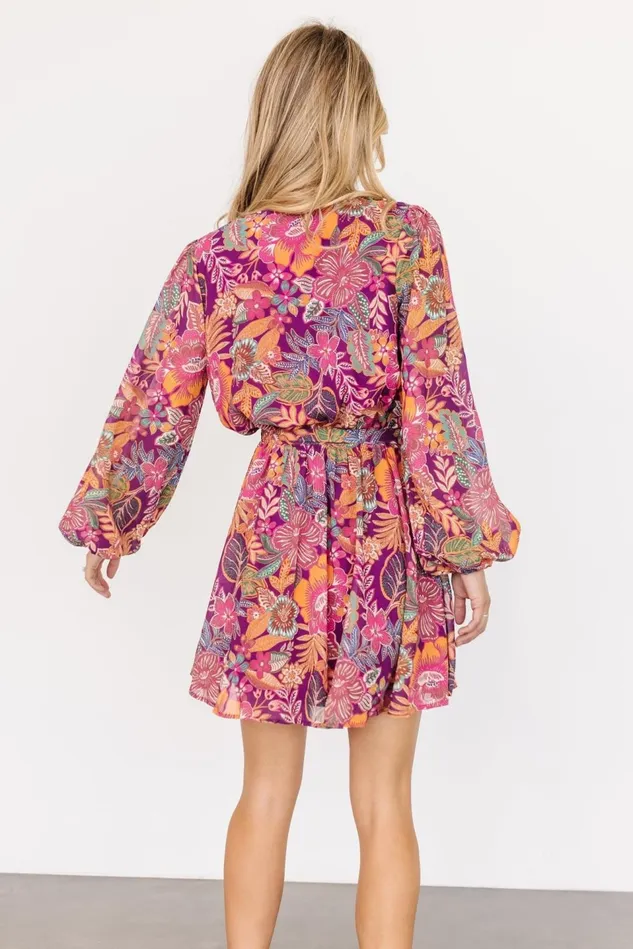 Baltic Born Short Dresses Women Newark Mini Dress Purple Multi