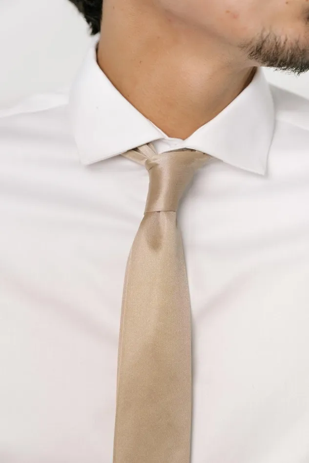 Baltic Born Ties Women Classic Satin Tie Gold
