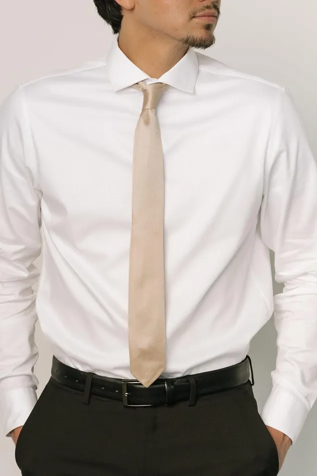 Baltic Born Ties Women Classic Satin Tie Gold