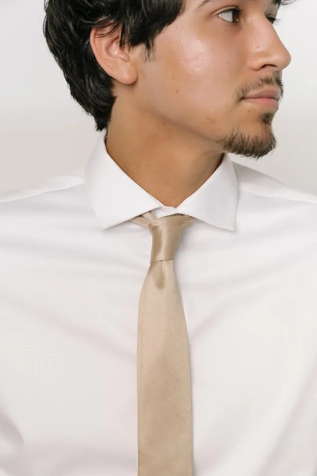 Baltic Born Ties Women Classic Satin Tie Gold