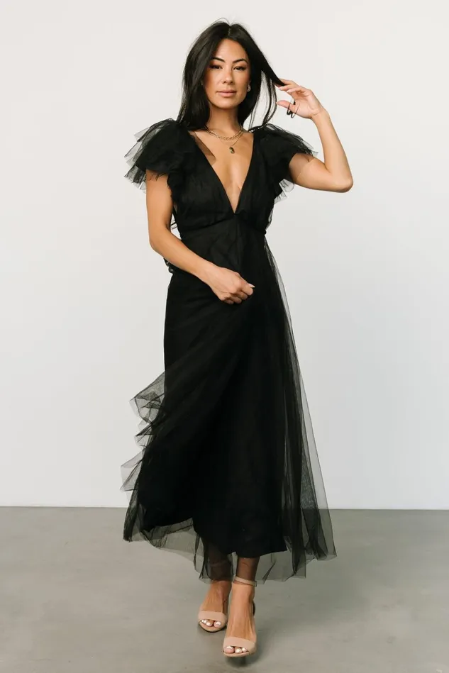 Baltic Born Tulle Styles Women Annabella Tulle Dress Black Baltic Born Tulle Styles Women Annabella Tulle Dress Black