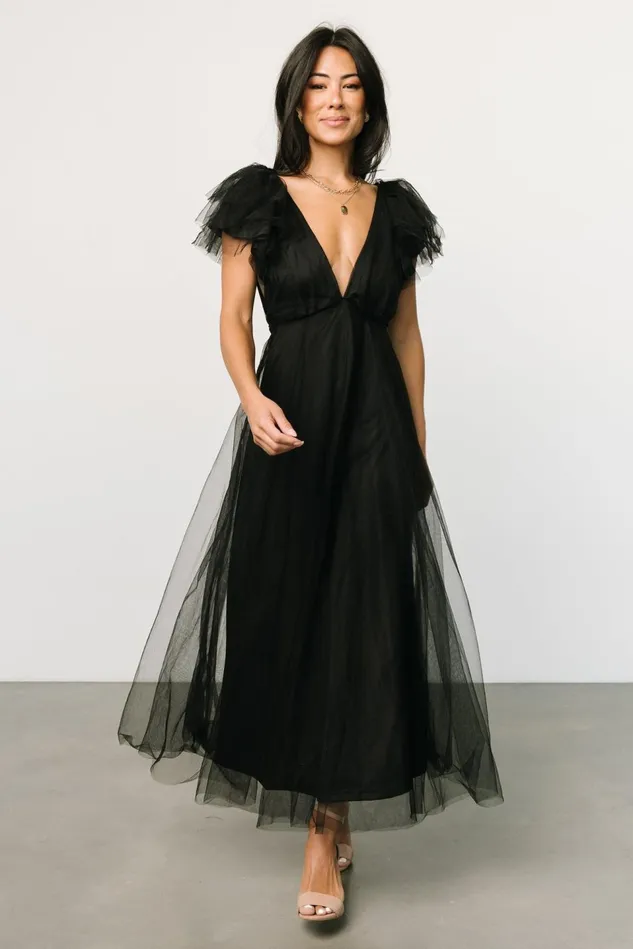 Baltic Born Tulle Styles Women Annabella Tulle Dress Black Baltic Born Tulle Styles Women Annabella Tulle Dress Black