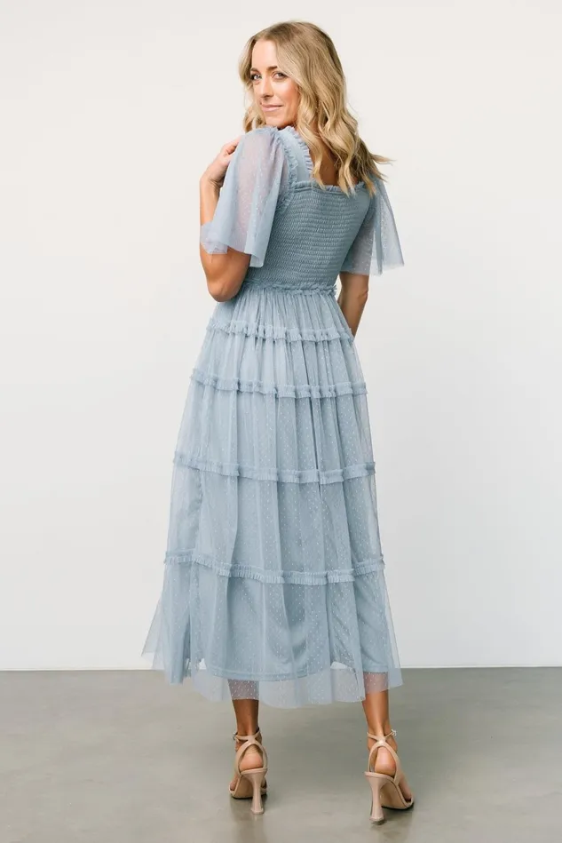 Baltic Born Tulle Styles Women Bexley Tulle Dress Dusty Blue