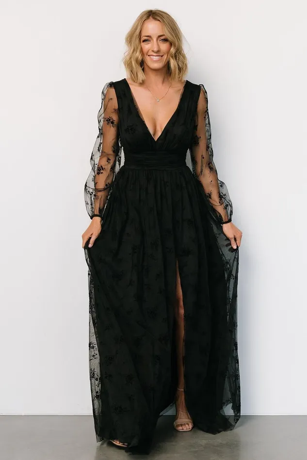 Baltic Born Tulle Styles Women Isabelle Tulle Maxi Dress Black