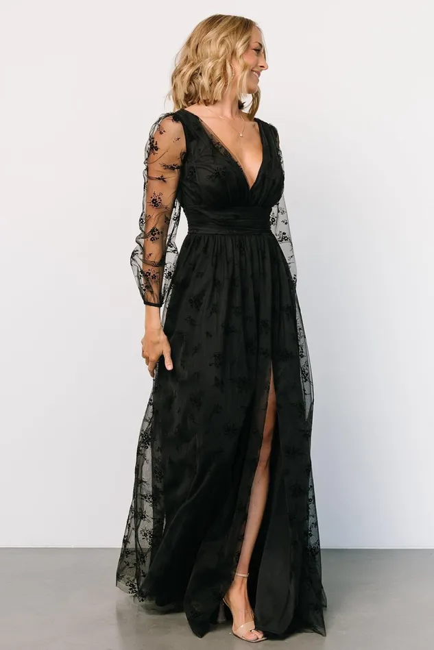 Baltic Born Tulle Styles Women Isabelle Tulle Maxi Dress Black Baltic Born Tulle Styles Women Isabelle Tulle Maxi Dress Black