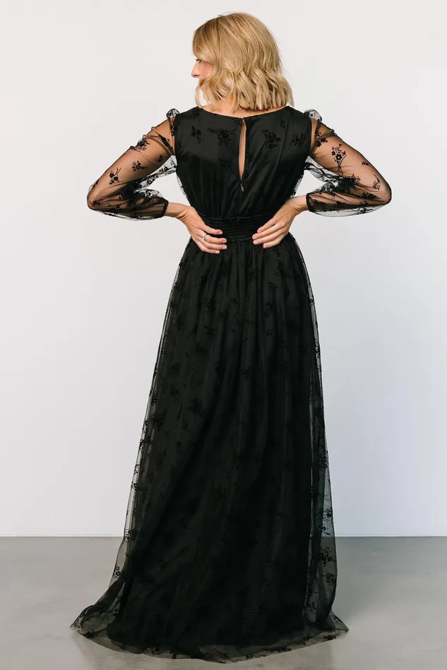 Baltic Born Tulle Styles Women Isabelle Tulle Maxi Dress Black Baltic Born Tulle Styles Women Isabelle Tulle Maxi Dress Black