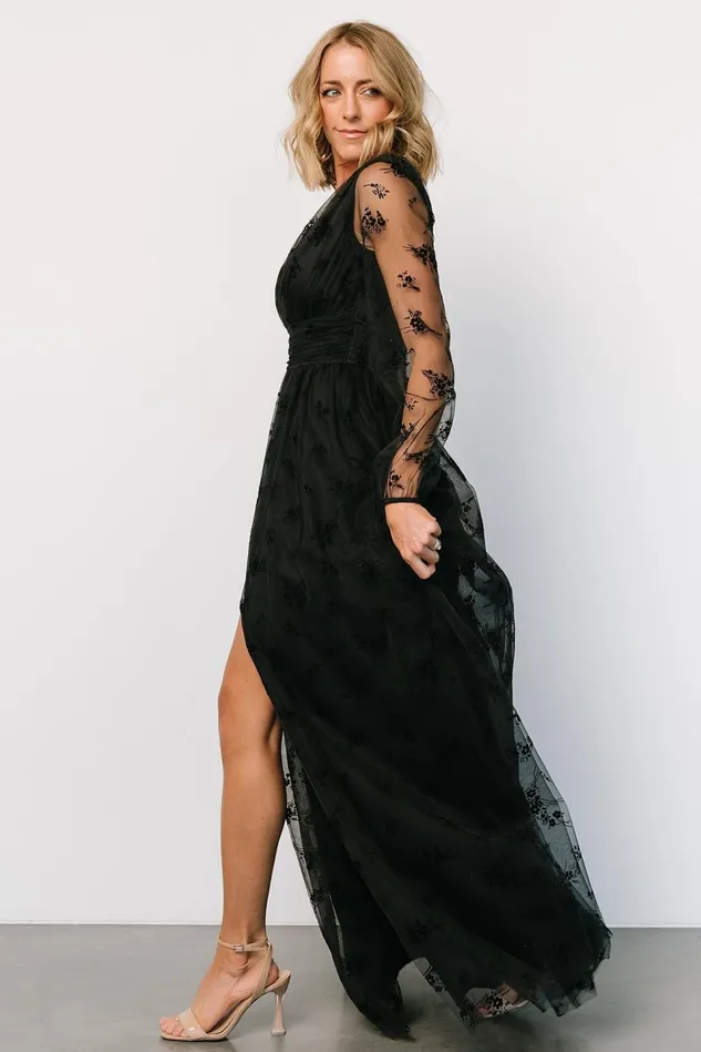 Baltic Born Tulle Styles Women Isabelle Tulle Maxi Dress Black Baltic Born Tulle Styles Women Isabelle Tulle Maxi Dress Black