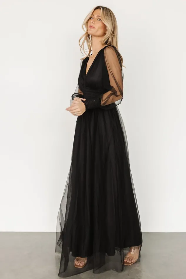 Baltic Born Tulle Styles Women Layla Tulle Maxi Dress Black