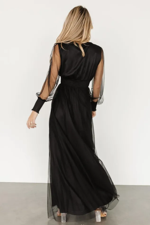 Baltic Born Tulle Styles Women Layla Tulle Maxi Dress Black