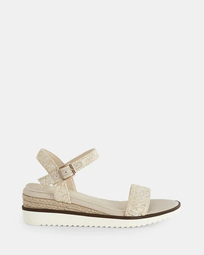 BARLETTA METALLIC RAFFIA Women Wedges NOVO Shoes
