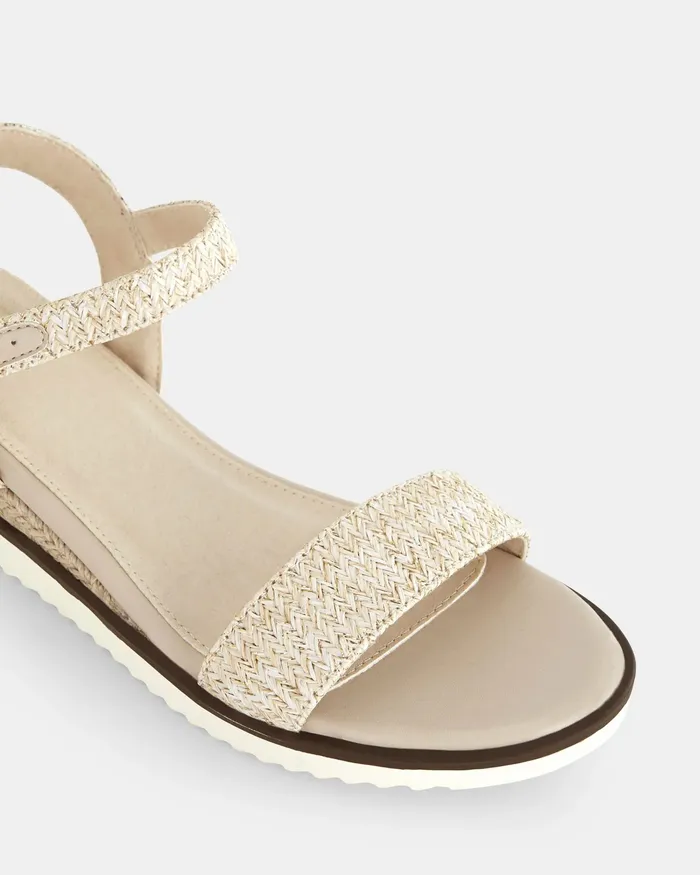 BARLETTA METALLIC RAFFIA Women Wedges NOVO Shoes