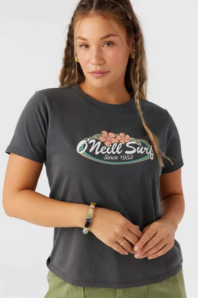 BEACHY BLOOM TEE Washed Black Women O039NEILL Clothing