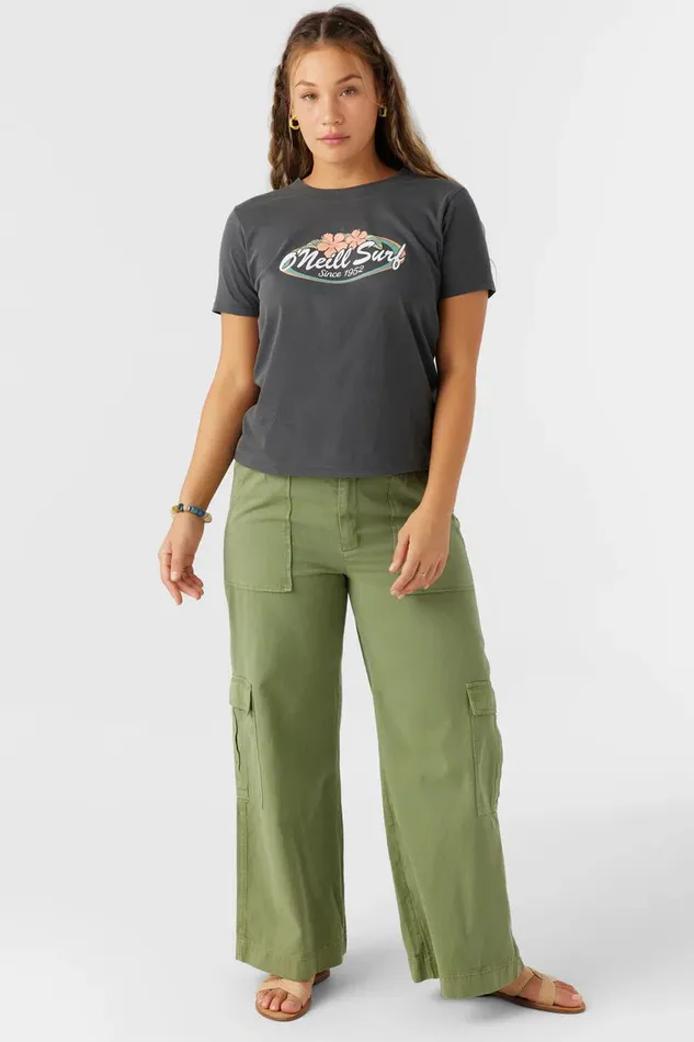 BEACHY BLOOM TEE Washed Black Women O039NEILL Clothing