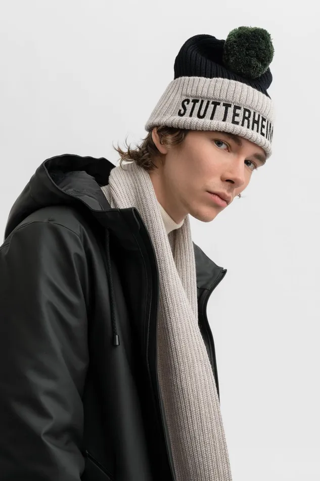 Beanies Women Stutterheim April Beanie Light SandBlack