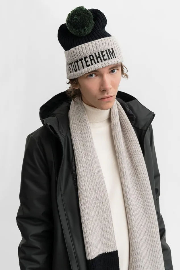 Beanies Women Stutterheim April Beanie Light SandBlack