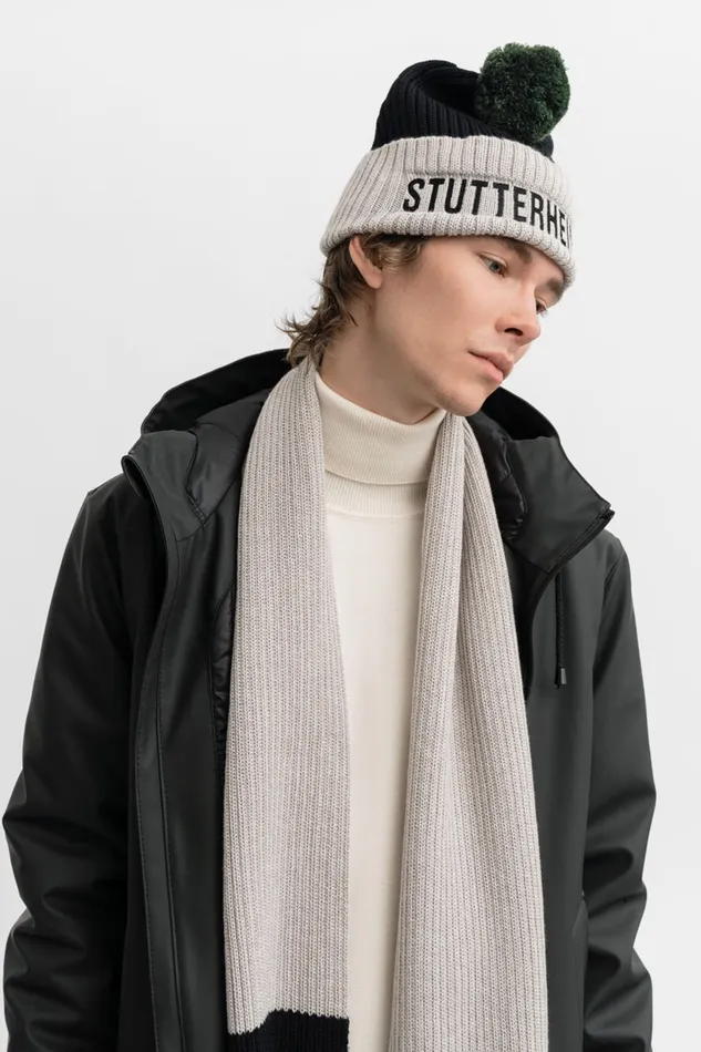 Beanies Women Stutterheim April Beanie Light SandBlack