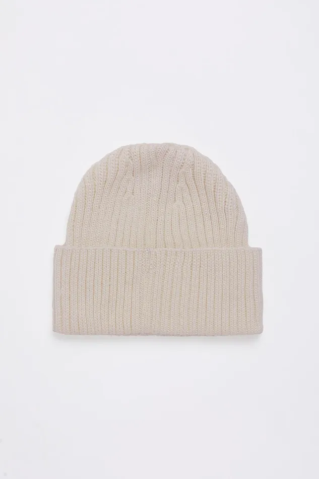 Beanies Women Stutterheim Logo Beanie Light Sand