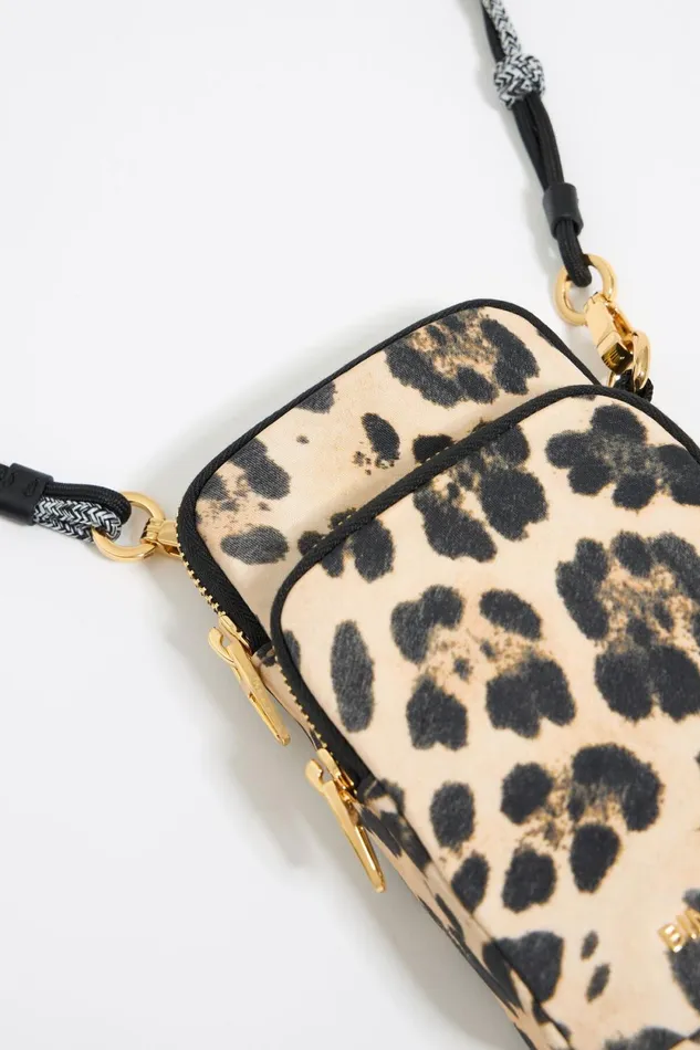 Beige Leopard Nylon Mini Bag Leopard Natural Women Bimba Y Lola Mini Bags Beige Leopard Nylon Mini Bag Leopard Natural Women Bimba Y Lola Mini Bags
